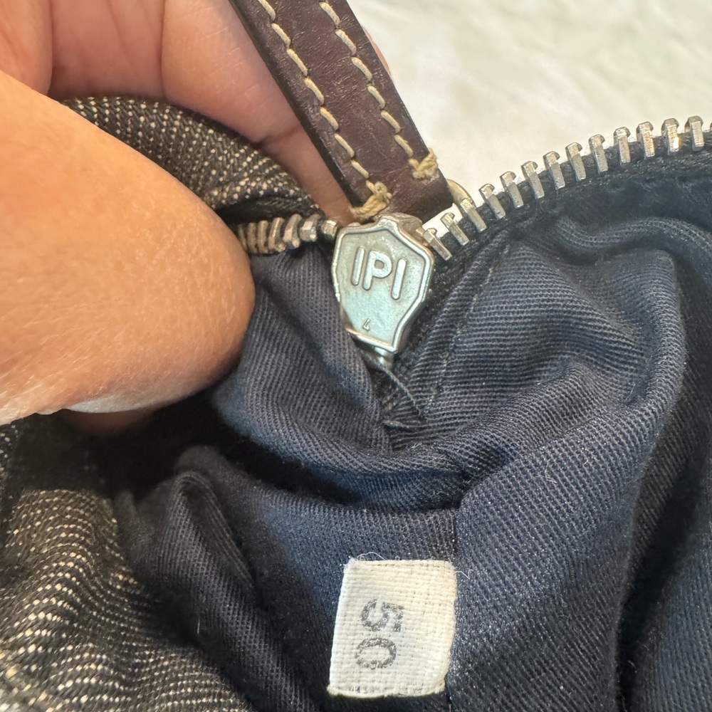 Authentic Prada Dark Denim and Brown Hobo Shoulder Bag - Picture 15 of 16